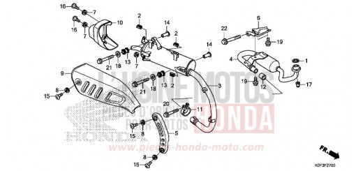 SILENCIEUX D'ECHAPPEMENT Z125MAK de 2019
